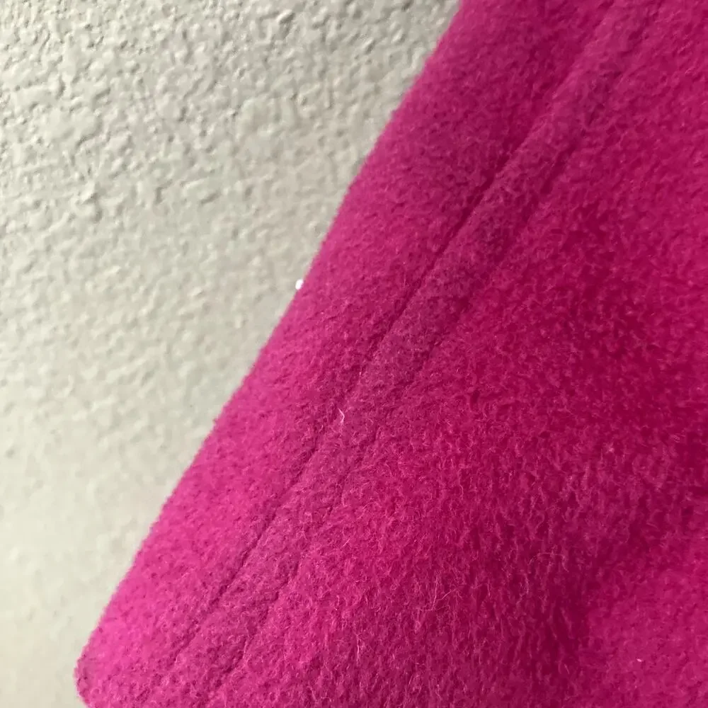 Gap Kids Solid Peacoat Wool Blend Fuchsia Petal Pink XS 4/5